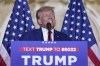 FILE - Former President Donald Trump speaks at his Mar-a-Lago estate Tuesday, April 4, 2023, in Palm Beach, Fla., after being arraigned earlier in the day in New York City. Florida Gov. Ron DeSantis and Trump will share the spotlight in Iowa on Saturday, May 13, providing a chance to sway influential conservative activists and contrast their campaign styles in Republicans' leadoff voting state. (AP Photo/Evan Vucci, File)