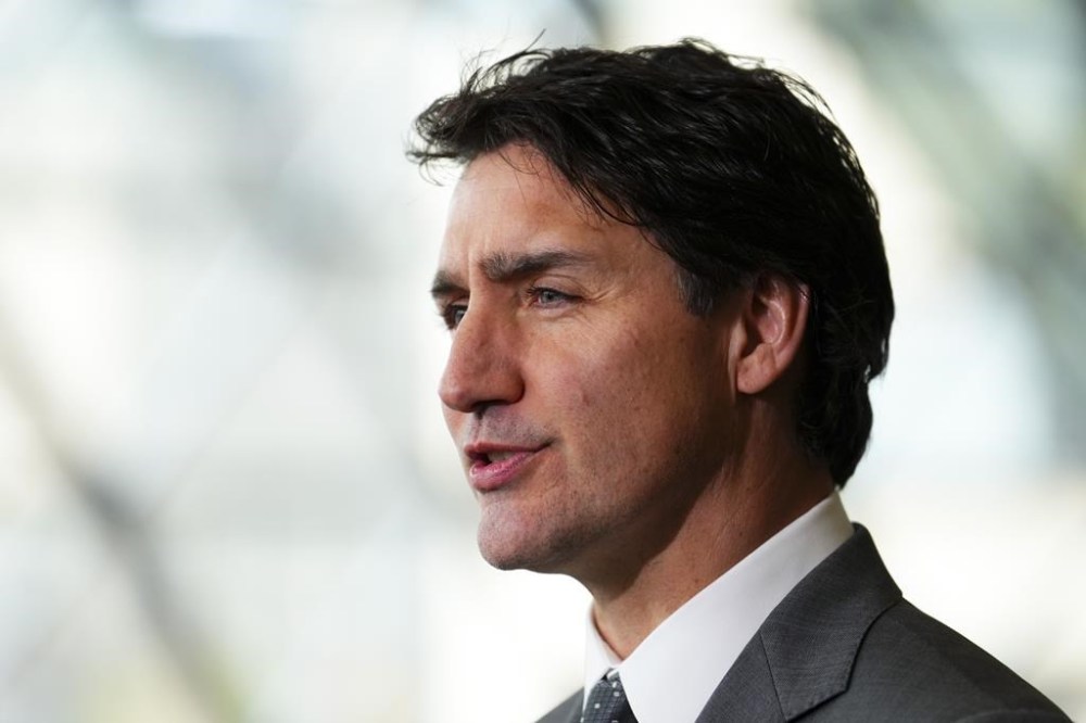 Prime Minister Justin Trudeau delivers a statement in Ottawa on Monday, May 8, 2023. Voters in four federal ridings will go to the polls next month.Trudeau says the four byelections will be held June 19 in three provinces. THE CANADIAN PRESS/Sean Kilpatrick