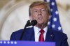 FILE - Former President Donald Trump speaks at his Mar-a-Lago estate Tuesday, April 4, 2023, in Palm Beach, Fla. (AP Photo/Evan Vucci, File)