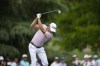 Justin Thomas hits off the 13th tee during final round of the Wells Fargo Championship golf tournament at the Quail Hollow Club on Sunday, May 7, 2023, in Charlotte, N.C. (AP Photo/Chris Carlson)