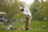 Braden Shattuck hits from the rough on the fourth hole during a practice around for the PGA Championship golf tournament at Oak Hill Country Club on Tuesday, May 16, 2023, in Rochester, N.Y. (AP Photo/Eric Gay)