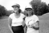 FILE - Nancy Lopez, left, stands with one of the LPGA founders, Marlene Hagge, at North Hills Country Club in Manhasset, N.Y., Aug. 13, 1978. Marlene Hagge-Vossler, a Hall of Fame player and the last surviving founder of the LPGA Tour, died Tuesday morning, May 16, 2023, her family said. She was 89. (AP Photo, File)