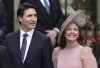 Canadian Prime Minister Justin Trudeau and Sophie Gregoire Trudeau arrive at Westminster Abbey prior to the coronation ceremony of King Charles III in London, May 6, 2023. THE CANADIAN PRESS/AP, Kin Cheung