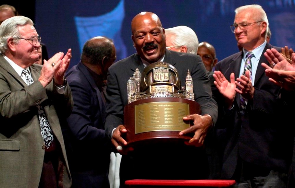 NFL legend, actor and social activist Jim Brown passed away peacefully in his Los Angeles home on Thursday night. He was 87. (Jamie-Andrea Yanak / The Associated Press files)