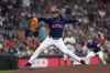 Houston Astros starting pitcher Framber Valdez throws against the Oakland Athletics during the first inning of a baseball game Sunday, May 21, 2023, in Houston. (AP Photo/David J. Phillip)