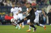 PSG's Kylian Mbappe in action during the French League One soccer match between Auxerre and Paris Saint Germain, at the Abbe Deschamps stadium in Auxerre, central France, Sunday, May 21, 2023. (AP Photo/Thibault Camus)