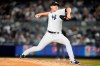 New York Yankees' Michael King pitches during the ninth inning of a baseball game against the Baltimore Orioles Tuesday, May 23, 2023, in New York. The Yankees won 6-5. (AP Photo/Frank Franklin II)