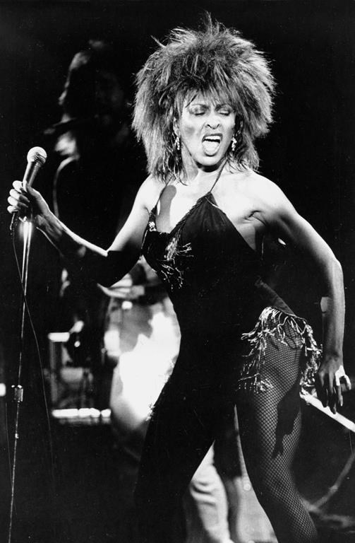 FILE - Tina Turner performs her current hit song