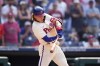 Philadelphia Phillies' Alec Bohm hits a game-winning RBI-single against Arizona Diamondbacks relief pitcher Jose Ruiz during the tenth inning of a baseball game, Wednesday, May 24, 2023, in Philadelphia. (AP Photo/Matt Slocum)