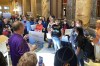Supporters of a paid family and medical leave bill demonstrate outside the Senate chamber at the Minnesota State Capitol in St. Paul, Minn., on Monday, May 8, 2023, ahead of a debate on the legislation that passed the House. (AP Photo/Steve Karnowski)