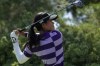 Celine Boutier hits off the 10th tee during the first day of round-robin play in the LPGA Bank of Hope Match Play golf tournament Wednesday, May 24, 2023, in North Las Vegas, Nev. (AP Photo/John Locher)