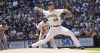 Milwaukee Brewers starting pitcher Colin Rea (48) throws during the first inning of a baseball game against the San Francisco Giants, Sunday, May 28, 2023, in Milwaukee. (Mark Hoffman/Milwaukee Journal-Sentinel via AP)