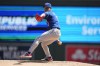 Toronto Blue Jays starting pitcher Jose Berrios delivers during the first inning of a baseball game against the Minnesota Twins, Sunday, May 28, 2023, in Minneapolis. (AP Photo/Abbie Parr)