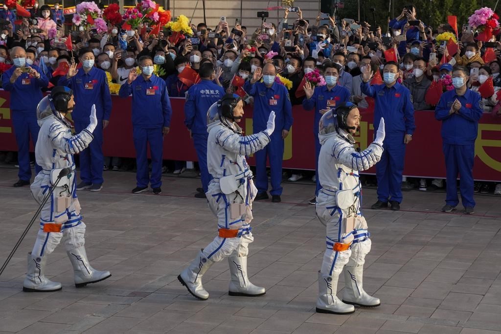 China launches new crew for space station, with eye to putting ...