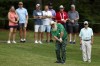 Two-time major championship winner John Daly has confirmed he will play in the 2023 Shaw Charity Classic from Aug. 14-20, the tournament announced. Daly chips onto the second green during the first round of a Champions Tour golf tournament, Thursday, May 11, 2023, in Hoover, Ala. (AP Photo/Butch Dill)