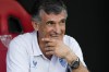 Sevilla's head coach Jose Luis Mendilibar waits for the start of a Spanish La Liga soccer match between Sevilla and Real Madrid at the Ramon Sanchez Pizjuan stadium in Seville, Spain, Saturday, May 27, 2023. (AP Photo/Jose Breton)