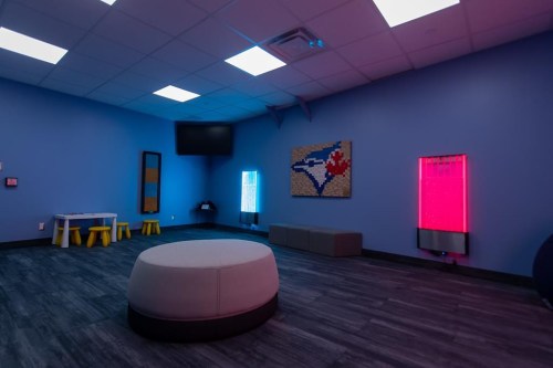 As part of the ongoing renovations at Rogers Centre, the Toronto Blue Jays have unveiled new accessibility seating. That includes a sensory room, shown in a team handout photo, the first at a sports venue in Canada. THE CANADIAN PRESS/HO-Toronto Blue Jays-Steven Crawford**MANDATORY CREDIT**