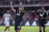 D.C. United midfielder Victor Pálsson (44) and Donovan Pines (23) celebrate a goal by Theodore Ku-DiPietro against CF Montréal during the second half of an MLS soccer match in Washington, Wednesday, May 31, 2023. (AP Photo/Manuel Balce Ceneta)