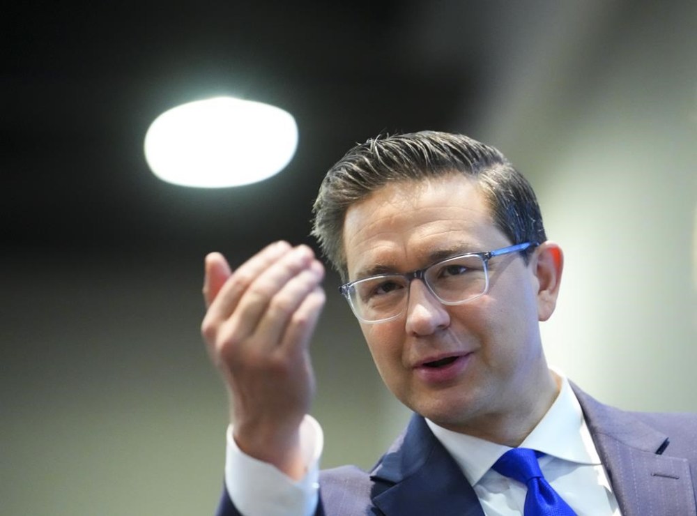Conservative Leader Pierre Poilievre takes part in the National Prayer Breakfast in Ottawa on Tuesday, May 30, 2023. Pierre Poilievre is off to Manitoba to rally supporters in a byelection, where Maxime Bernier is hoping social conservatives send him back to Parliament. THE CANADIAN PRESS/Sean Kilpatrick