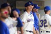 Seattle Mariners starting pitcher Marco Gonzales stands in the dugout after being relieved during the sixth inning of a baseball game against the Pittsburgh Pirates, Sunday, May 28, 2023, in Seattle. (AP Photo/Lindsey Wasson)
