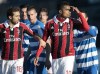 FILE - AC Milan midfielder Kevin-Prince Boateng gestures towards the crowd as he leaves the field after being subjected to racial abuse during a friendly soccer match in Busto Arsizio, near Milan, Italy, Thursday, Jan. 3, 2013. Boateng set soccer on a path toward tougher sanctions in cases of discrimination when he walked off the field to protest racial abuse by an opposing team's fans a decade ago. His teammates had his back when he refused to tolerate the abuse from fans of a small provincial Italian club during a mid-season exhibition game in 2013.(AP Photo/Emilio Andreoli, File)