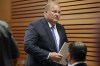 FILE - Former Wisconsin Supreme Court Justice Michael Gableman leaves the stand after testifying, June 23, 2022, at the Dane County Courthouse in Madison, Wis. A Wisconsin judge on Monday, June 5, 2023, declined to dismiss a lawsuit seeking to ensure that no records are deleted from a now-closed state office created to investigate former President Donald Trump's loss in 2020. The lawsuit was one of several filed by liberal watchdog group American Oversight against Gableman and the office of special counsel he led. (Kayla Wolf/Wisconsin State Journal via AP, File)