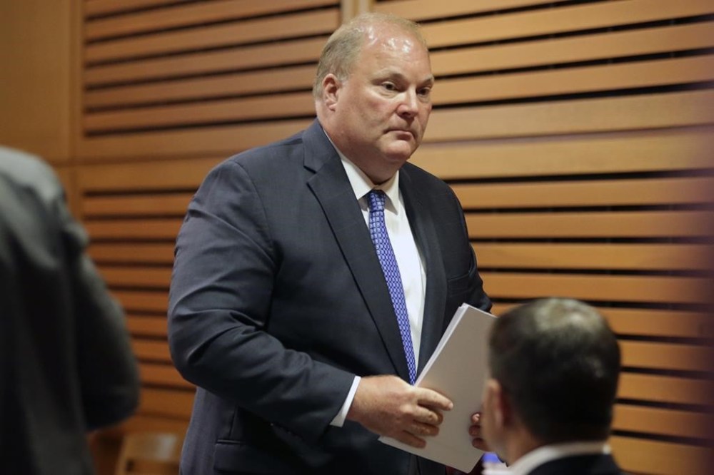 FILE - Former Wisconsin Supreme Court Justice Michael Gableman leaves the stand after testifying, June 23, 2022, at the Dane County Courthouse in Madison, Wis. A Wisconsin judge on Monday, June 5, 2023, declined to dismiss a lawsuit seeking to ensure that no records are deleted from a now-closed state office created to investigate former President Donald Trump's loss in 2020. The lawsuit was one of several filed by liberal watchdog group American Oversight against Gableman and the office of special counsel he led. (Kayla Wolf/Wisconsin State Journal via AP, File)
