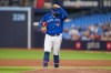 Toronto Blue Jays starting pitcher Alek Manoah (6) reacts on the mound while playing against the Houston Astros during first inning American League MLB baseball action in Toronto on Monday, June 5, 2023. The Jays are sending Manoah down to the minors after his latest disappointing start. THE CANADIAN PRESS/Andrew Lahodynskyj