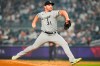 Chicago White Sox's Liam Hendriks (31) pitches during the ninth inning of a baseball game against the New York Yankees Tuesday, June 6, 2023, in New York. The White Sox won 3-2. (AP Photo/Frank Franklin II)