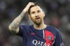 PSG's Lionel Messi reacts during the French League One soccer match between Paris Saint-Germain and Clermont at the Parc des Princes in Paris, France, Saturday, June 3, 2023.&nbsp;Canada coach John Herdman says signing Lionel Messi would be an 