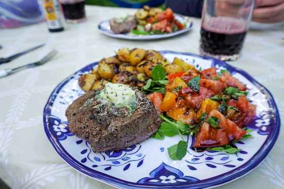 Camp cooking need not be limited to weenies and beans. (Supplied)