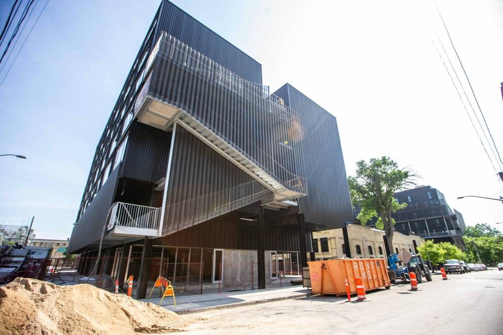 MIKAELA MACKENZIE / WINNIPEG FREE PRESS
Phase three of the James Avenue Pumphouse is a a 65-unit apartment development, which will open this summer.