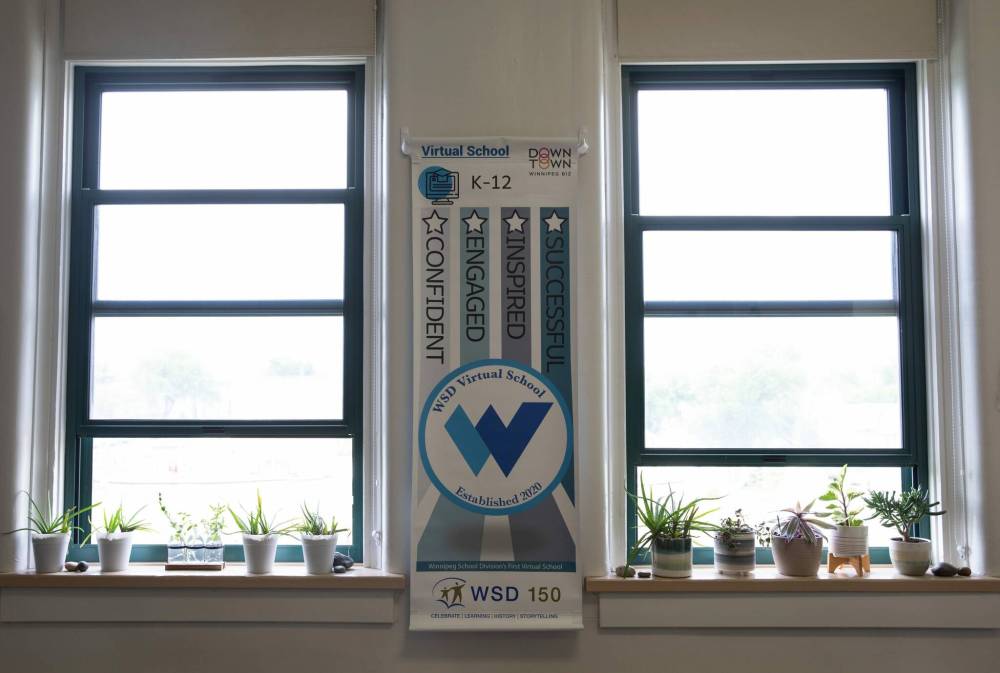 JESSICA LEE / WINNIPEG FREE PRESS
Winnipeg School Division’s Virtual School was launched as a way to meet the needs of kindergarten to Grade 12 families with immunocompromised members amid much uncertainty in the fall of 2020.