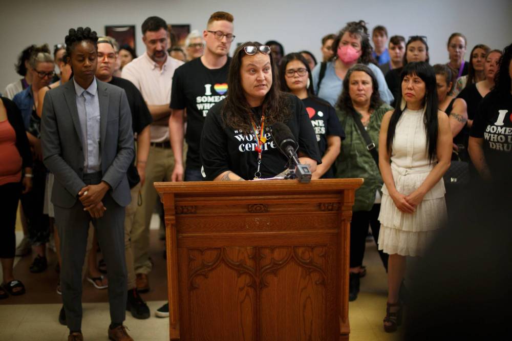Mike Deal / Winnipeg Free Press
Stephanie Sanderson, who works with the North End Women’s Centre, said in the year she has worked with the program, she’s had to use naloxone to revive someone 10 times; eight of them in just the last two weeks.