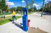MIKAELA MACKENZIE / WINNIPEG FREE PRESS
                                A new hydration station at Central Park in Winnipeg provides clean drinking water during the summer months. This is the first in a three-station pilot project to be installed.