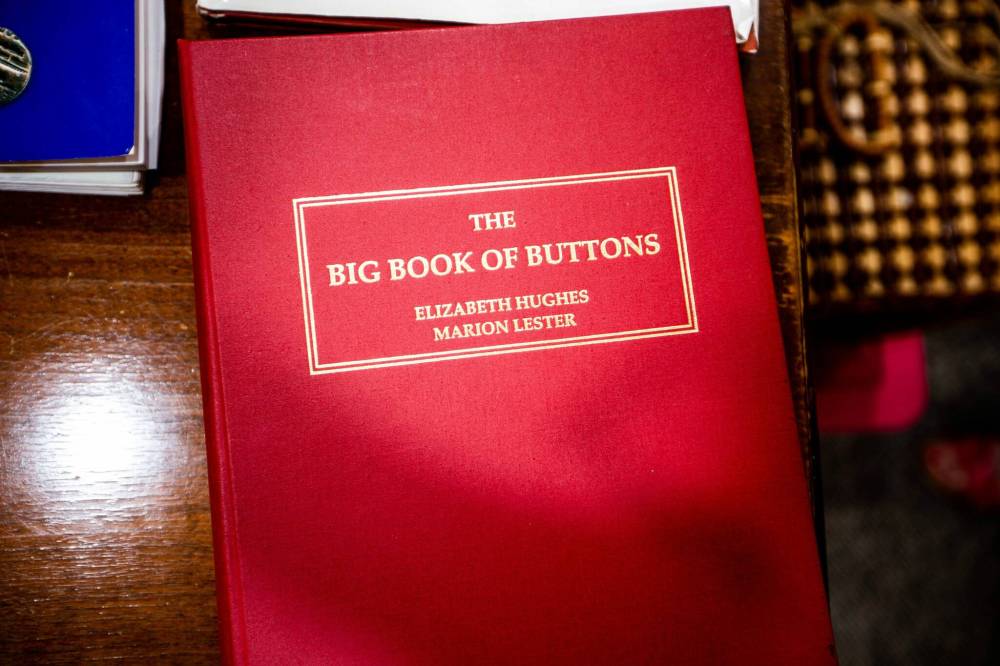 MIKAELA MACKENZIE / WINNIPEG FREE PRESS
Wasney’s copy of The Big Book of Buttons.