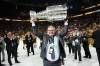 Vegas Golden Knights 
                                Las Vegas Golden Knights GM Kelly McCrimmon hoists the Stanley Cup Tuesday in Las Vegas.