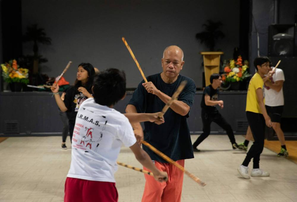 JESSICA LEE / WINNIPEG FREE PRESS
Arnis attracts intergenerational interest, but numbers have declined since the pandemic.