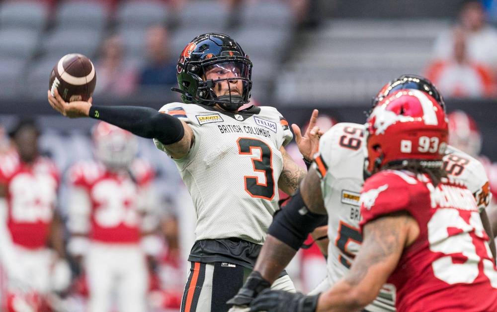 Rich Lam / THE CANADIAN PRESS files
B.C. quarterback Vernon Adams Jr. proved he could get the job done in the Lions Week 1 victory over the Calgary Stampeders.