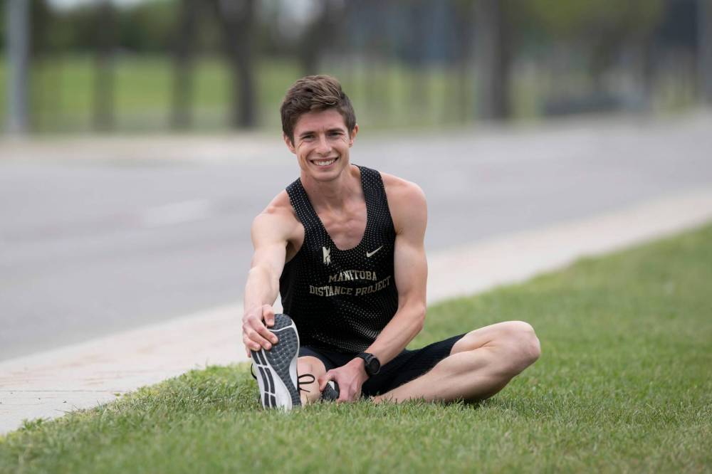 BROOK JONES / WINNIPEG FREE PRESS
                                Daniel Heschuk of Neepawa says it’s really special to be competing in the half Manitoba Marathon in his home province.
