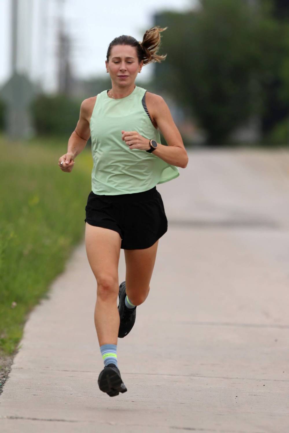 BROOK JONES / WINNIPEG FREE PRESS
                                Dayna Pidhoresky is competing at the 2023 Half Marathon National Championships Sunday at the Manitoba Marathon.