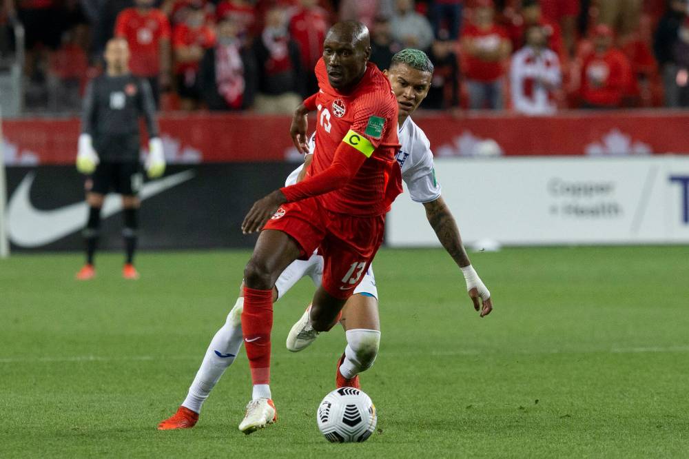 Canada’s Atiba Hutchinson is the most important figure in Canadian men’s soccer history. (Chris Young / The Canadian Press files)