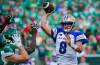 HEYWOOD YU / THE CANADIAN PRESS FILES
                                Winnipeg Blue Bombers quarterback Zach Collaros (8) throws against the Saskatchewan Roughriders during the first half in Regina, on Friday, June 16, 2023.