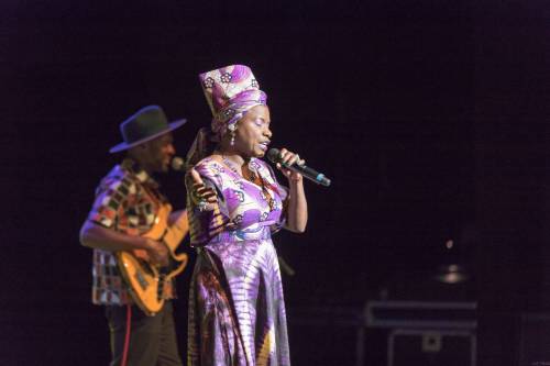 Liz Tran photo
                                Angélique Kidjo, the 63-year-old Beninese singer and UNICEF global ambassador, performed at the Burton Cummings Theatre, the headline performance of the 2023 Winnipeg International Jazz Festival Saturday night.