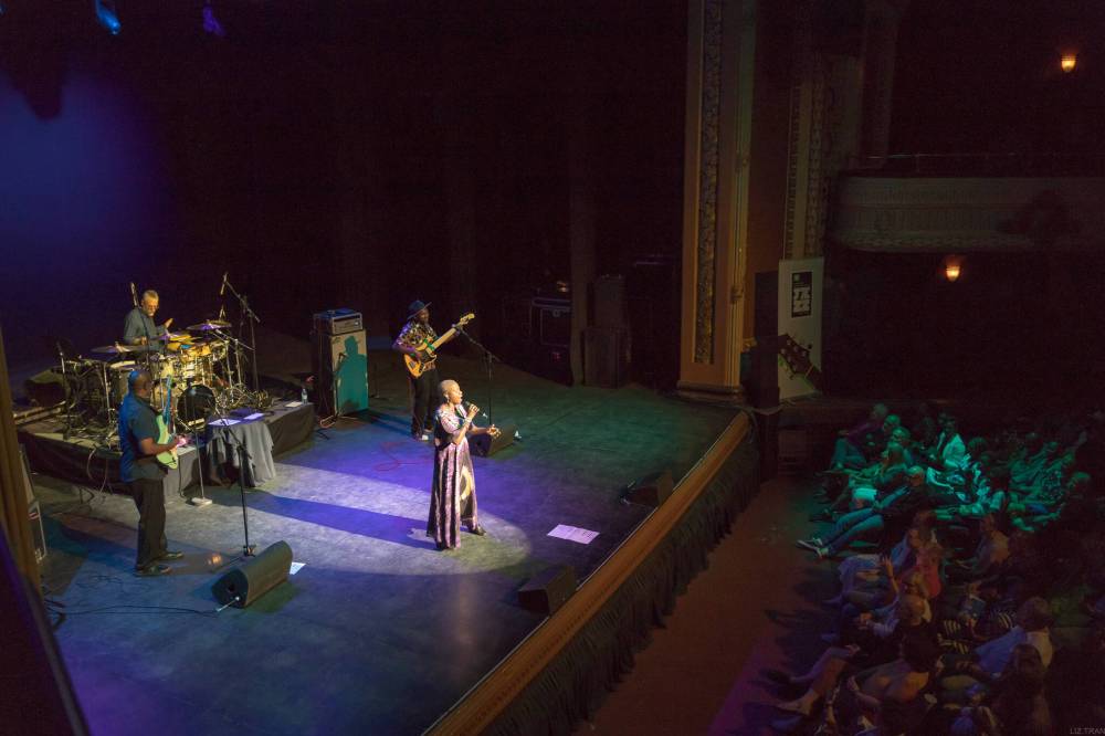 Liz Tran photo
                                Kidjo showcased many of her own songs, including early favourites such as Afrika and the electric Meant For Me, one of several she performed from her 2021 album, Mother Nature.