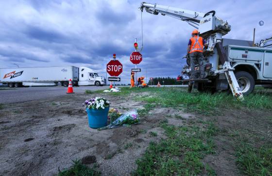 Funerals are being planned for the 16 victims, who lived in and around Dauphin. The first is to be held Saturday. (Ruth Bonneville / Winnipeg Free Press)