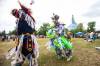 MIKAELA MACKENZIE / WINNIPEG FREE PRESS
                                Houston Kay dances in the grand entrance at the Pow Wow on National Indigenous Peoples Day at The Forks on Wednesday.
