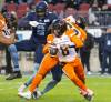B.C. Lions quarterback Vernon Adams Jr. carries the ball against Toronto Argonauts last year. (Chris Young / The Canadian Press)