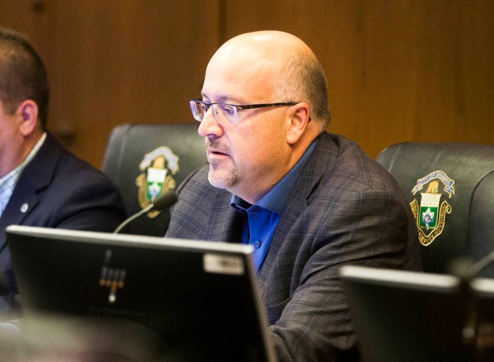 MIKAELA MACKENZIE / WINNIPEG FREE PRESS FILES
Coun. Russ Wyatt is calling for chief administrative officer Michael Jack to end remote work options for city employees who are still working from home.