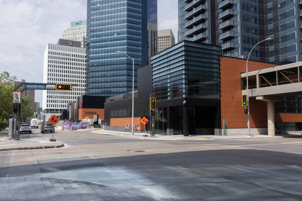 Police were called to Graham Avenue and Fort Street on June 17 to respond to the stabbing of a 17-year-old boy, who has since died. (Mike Thiessen / Winnipeg Free Press files)